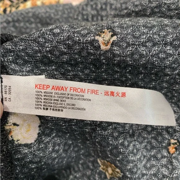 Free People Intimately Morning Song Printed Maxi Slip Dress Women Large Tank Top - Picture 11 of 12